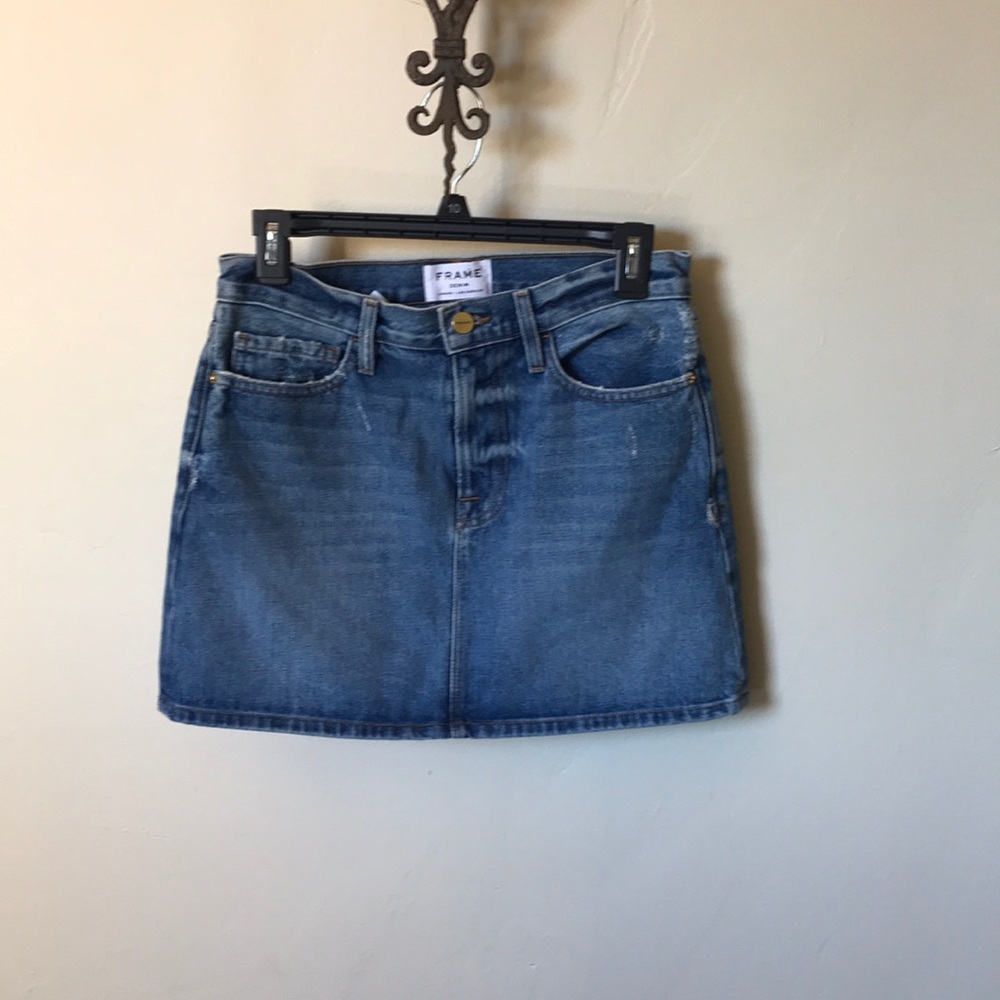 NWT✨FRAME•DENIM MINI SKIRT Intermix Exclusive Blue